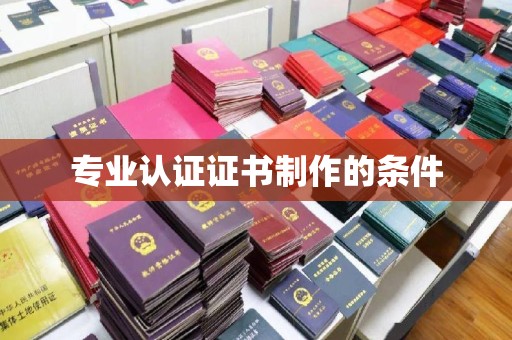 璧山专业认证证书制作的条件